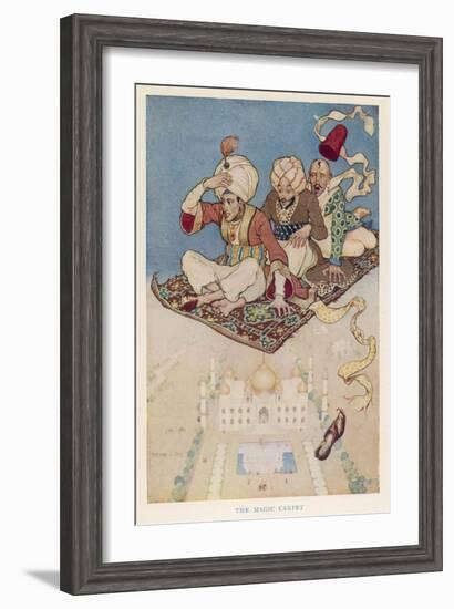 Three Travellers on a Magic Carpet-null-Framed Art Print