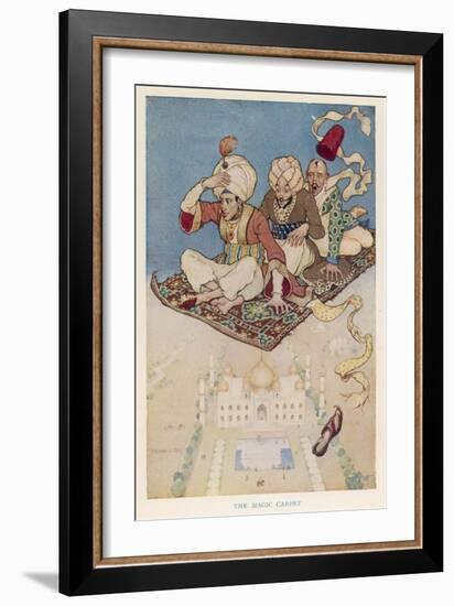 Three Travellers on a Magic Carpet-null-Framed Art Print