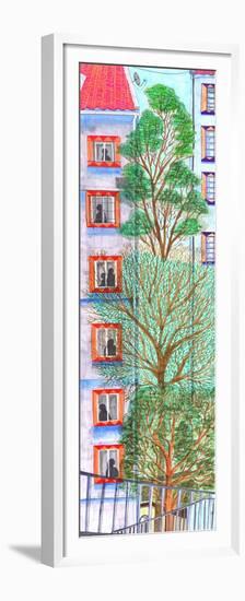 Three Trees, 2017-Charlotte Orr-Framed Premium Giclee Print