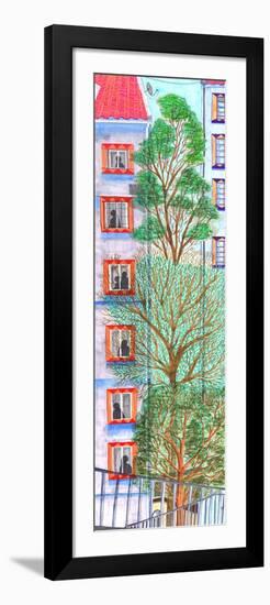 Three Trees, 2017-Charlotte Orr-Framed Giclee Print