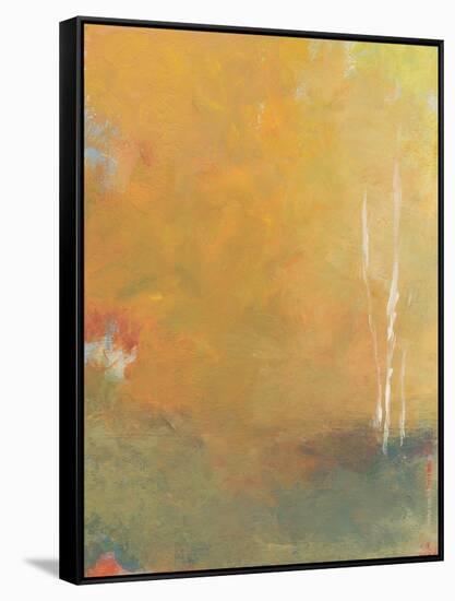 Three Trees - Landscape-Jan Weiss-Framed Stretched Canvas