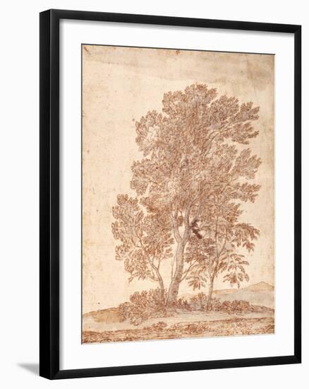 Three Trees-Claude Lorraine-Framed Giclee Print