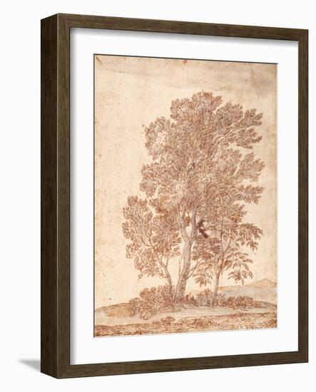 Three Trees-Claude Lorraine-Framed Giclee Print
