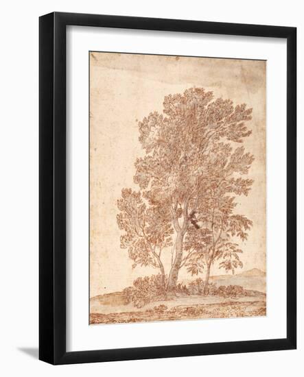 Three Trees-Claude Lorraine-Framed Giclee Print