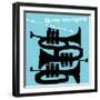 Three Trumpets-null-Framed Art Print