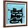 Three Trumpets-null-Framed Art Print