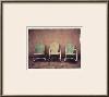 Three Turquoise Chairs-Jennifer Kennard-Framed Photographic Print