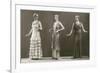 Three Twenties Mannequins in Long Dresses-null-Framed Art Print