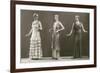 Three Twenties Mannequins in Long Dresses-null-Framed Art Print