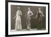 Three Twenties Mannequins in Long Dresses-null-Framed Art Print