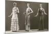 Three Twenties Mannequins in Long Dresses-null-Mounted Art Print