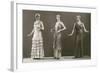 Three Twenties Mannequins in Long Dresses-null-Framed Art Print