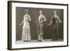 Three Twenties Mannequins in Long Dresses-null-Framed Art Print