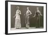 Three Twenties Mannequins in Long Dresses-null-Framed Art Print