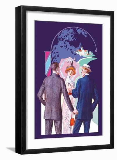 Three Types of Backs for Sack Suits-null-Framed Art Print