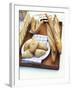 Three Types of Bread on a Tray-Peter Medilek-Framed Photographic Print