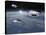 Three Ufo's Flying Above Planet Earth-null-Stretched Canvas