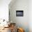 Three Ufo's Flying Above Planet Earth-null-Framed Stretched Canvas displayed on a wall