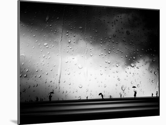 Three Umbrellas-Josh Adamski-Mounted Photographic Print