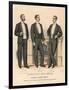 Three Variations of Evening Dress for 1893-4-null-Framed Art Print