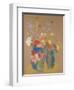 Three Vases of Flowers, C.1908-10-Odilon Redon-Framed Giclee Print