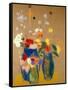 Three Vases of Flowers-Odilon Redon-Framed Stretched Canvas