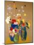 Three Vases of Flowers-Odilon Redon-Mounted Giclee Print
