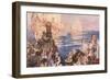 Three Vessels Weighed Anchor-George Washington Lambert-Framed Giclee Print