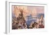 Three Vessels Weighed Anchor-George Washington Lambert-Framed Giclee Print