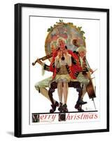 "Three Victorian Musicians", December 12,1931-Norman Rockwell-Framed Giclee Print