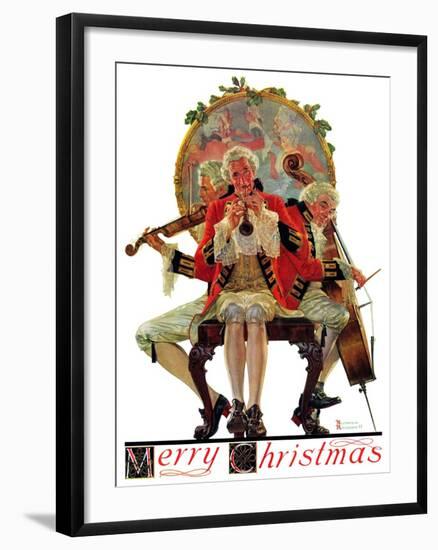 "Three Victorian Musicians", December 12,1931-Norman Rockwell-Framed Giclee Print