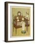 Three Victorian sisters dressed for bed-John George Sowerby-Framed Giclee Print