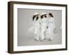 Three Vietnamese Young Women in White Fashion Walking Down the Street-Co Rentmeester-Framed Photographic Print