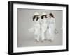 Three Vietnamese Young Women in White Fashion Walking Down the Street-Co Rentmeester-Framed Photographic Print