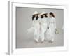 Three Vietnamese Young Women in White Fashion Walking Down the Street-Co Rentmeester-Framed Photographic Print