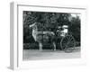 Three Visitors, Including Two Young Girls, Riding in a Cart Pulled by a Llama, London Zoo, C.1912-Frederick William Bond-Framed Photographic Print