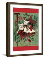 Three White Kittens-null-Framed Art Print