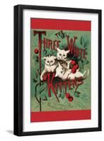 Three White Kittens-null-Framed Art Print