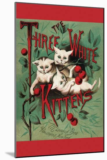 Three White Kittens-null-Mounted Art Print