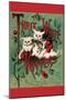 Three White Kittens-null-Mounted Art Print