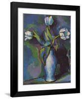 Three White Tulips-Charles Sheeler-Framed Art Print