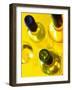 Three White Wine Bottles and a Wine Glass-Ulrike Koeb-Framed Photographic Print