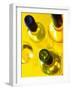 Three White Wine Bottles and a Wine Glass-Ulrike Koeb-Framed Photographic Print