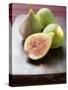 Three Whole Figs and One Half Fig-null-Stretched Canvas