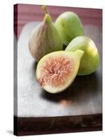 Three Whole Figs and One Half Fig-null-Stretched Canvas