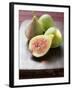 Three Whole Figs and One Half Fig-null-Framed Photographic Print