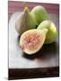 Three Whole Figs and One Half Fig-null-Mounted Photographic Print