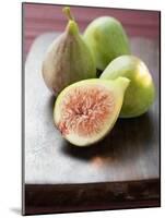 Three Whole Figs and One Half Fig-null-Mounted Photographic Print