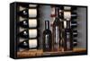 Three Wine Bottles-Matt Freedman-Framed Stretched Canvas