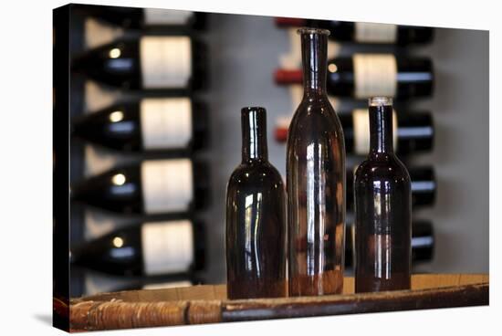 Three Wine Bottles-Matt Freedman-Stretched Canvas